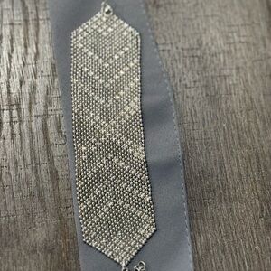 Banana Republic Silver Textured Bracelet